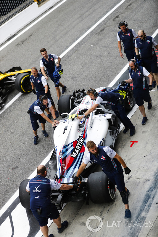 Sergey Sirotkin, Williams FW41, pits