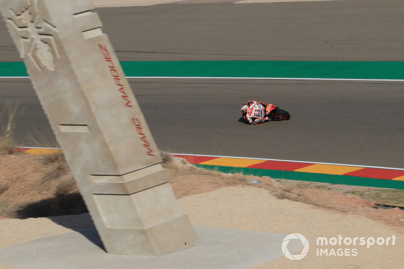 Marc Marquez, Repsol Honda Team, nella curva Marquez