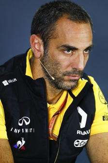 Cyril Abiteboul, Managing Director, Renault Sport F1 Team in a press conference