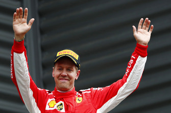 Race winner Sebastian Vettel, Ferrari