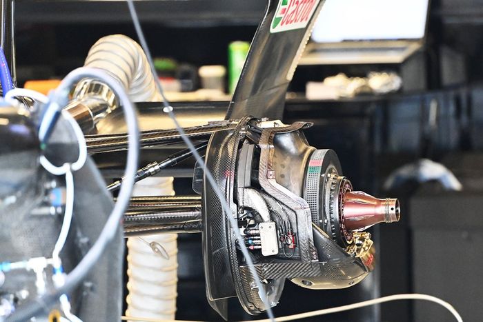 Detalle del tambor de freno del Alpine A522