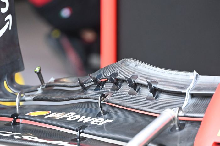 Detalle técnico del Ferrari SF-23