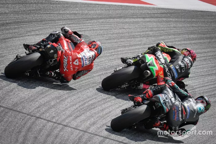Danilo Petrucci, Ducati Team, Fabio Quartararo, Petronas Yamaha SRT, Aleix Espargaro, Aprilia Racing Team Gresini