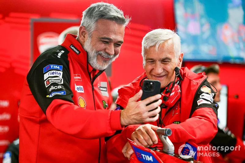Davide Tardozzi, Ducati Team Manager Mauro Grassilli, Ducati Corse Sporting Director