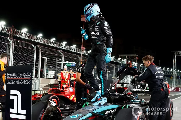 Pole man George Russell, Mercedes-AMG F1 Team