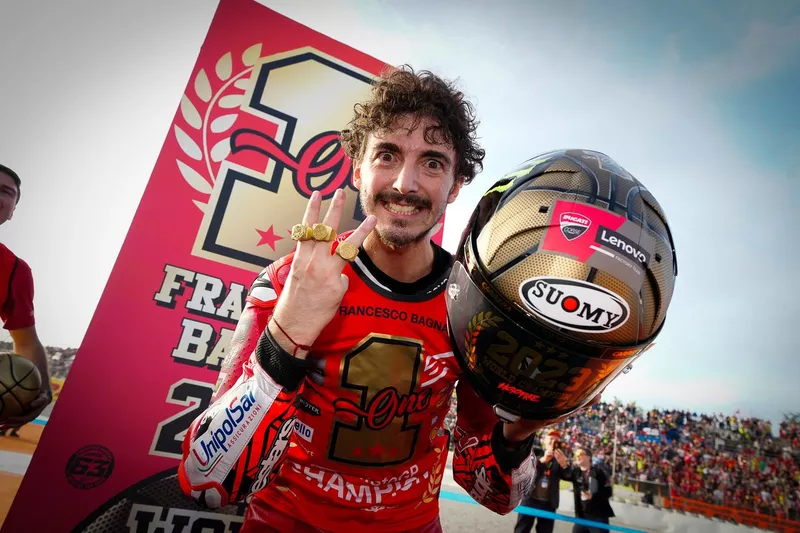 Il campione del mondo Francesco Bagnaia, Ducati Team