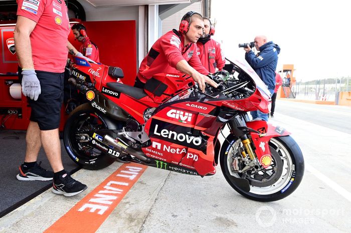 Moto del equipo Ducati