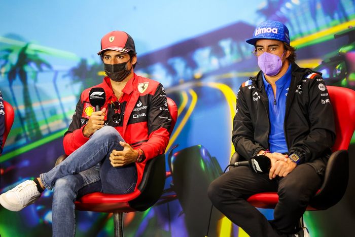 Carlos Sainz Jr., Ferrari, Fernando Alonso, Alpine F1 Team 