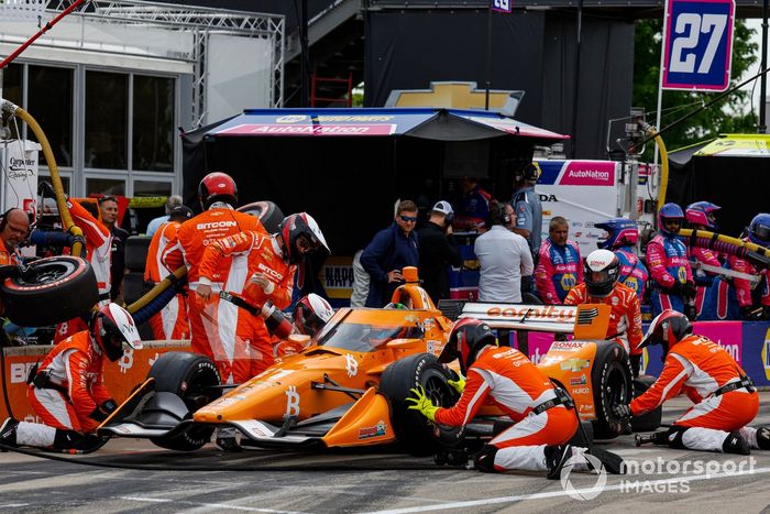 Rinus VeeKay, Ed Carpenter Racing Chevrolet, Pit Stop