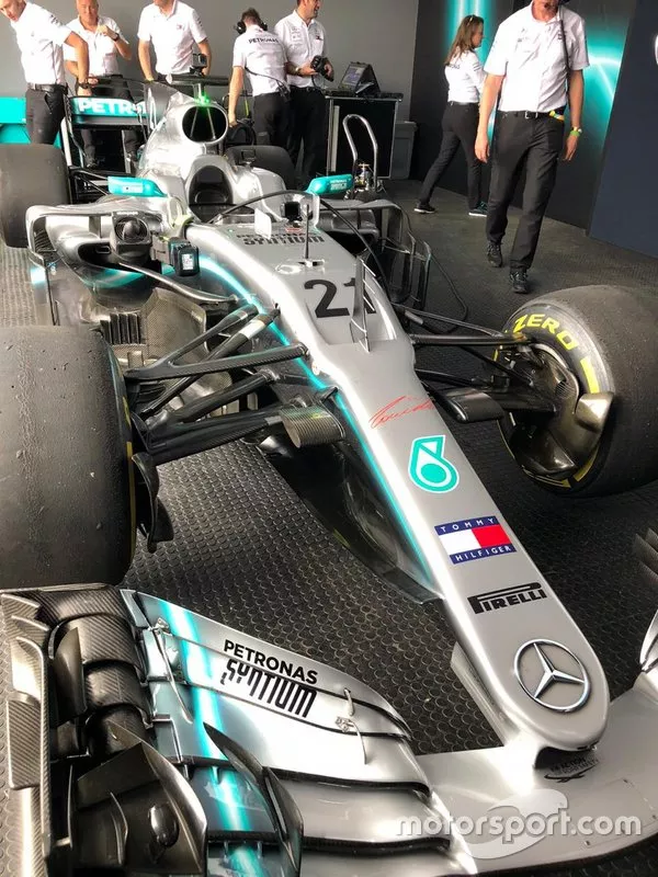 El Mercedes presente en el tributo a Senna