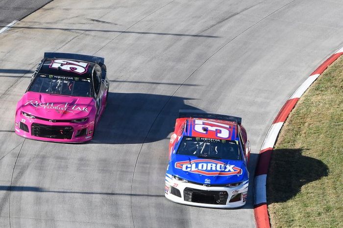 Chris Buescher, JTG Daugherty Racing, Chevrolet Camaro Clorox, Garrett Smithley, Rick Ware Racing, Chevrolet Camaro RICH MAR FLORIST