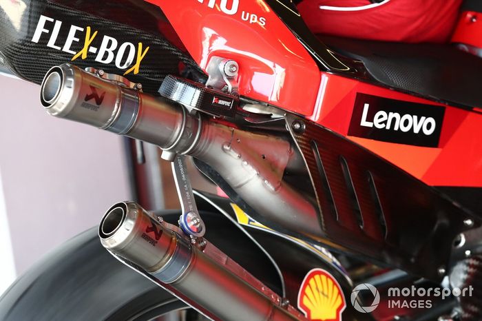 La moto Ducati de MotoGP