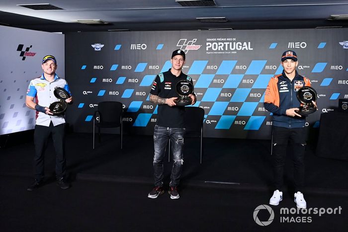 Sam Lowes, Marc VDS Racing, Fabio Quartararo, Petronas Yamaha SRT, Raúl Fernandez, Red Bull KTM Ajo