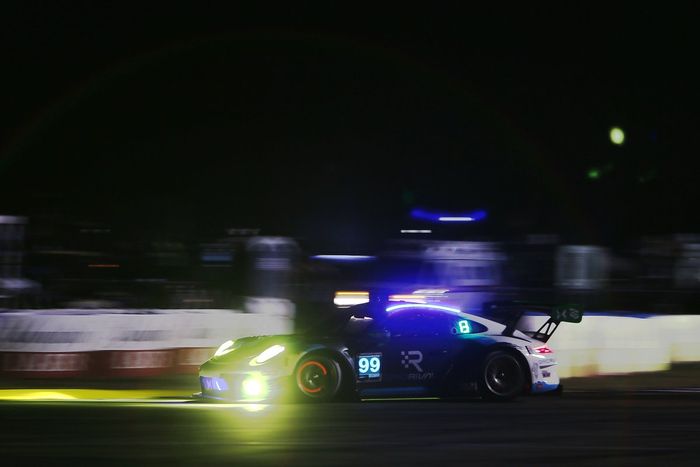 #99 Team Hardpoint EBM Porsche 911 GT3R, GTD: Earl Bamber, Trenton Estep, Rob Ferriol