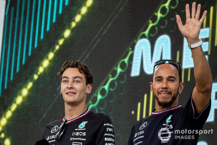 Lewis Hamilton, George Russell Mercedes