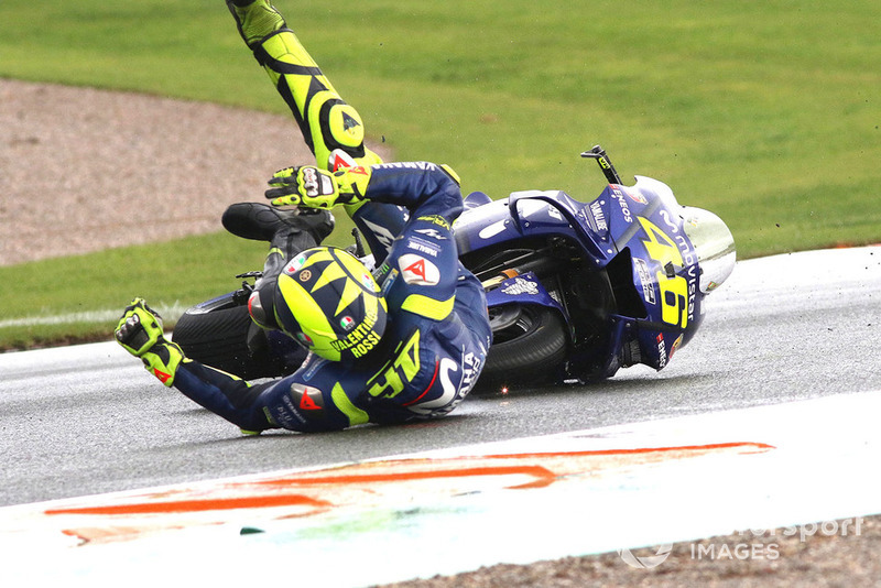 Valentino Rossi, Yamaha Factory Racing crash