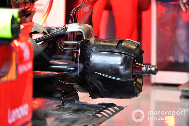 Moyeu arrière de la Ferrari SF71H