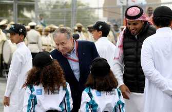 Jean Todt, FIA President, meets the grid kids