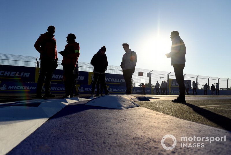 Felipe Massa, Venturi Formula E, walks the track