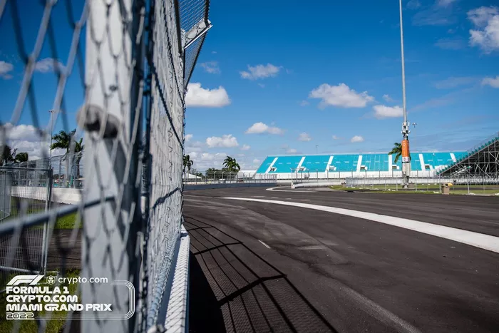 Aspectos de la pista de Miami