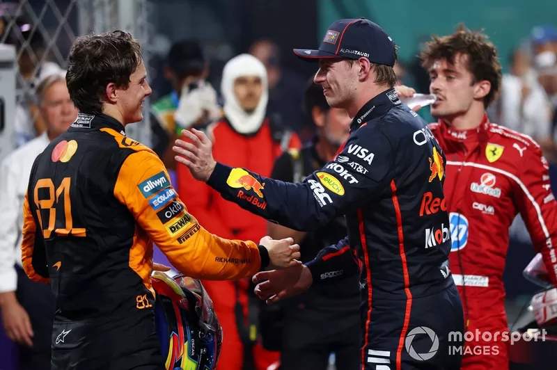 Charles Leclerc, Ferrari, Oscar Piastri, McLaren, Max Verstappen, Red Bull Racing