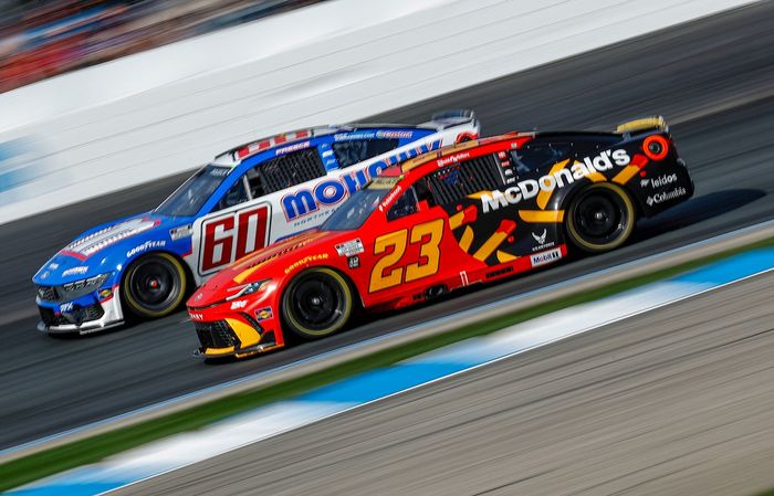 Ryan Preece, Roush Fenway Keselowski Racing Ford, Bubba Wallace, 23XI Racing Toyota