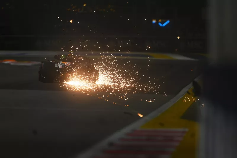 Liam Lawson, crash de l'équipe Racing Bulls