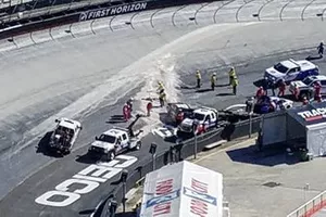 Track Cleanup at Red flag