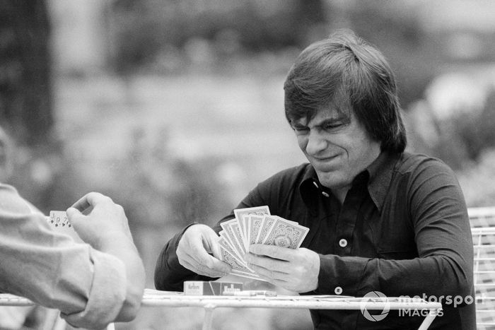 John Goossens, Jefe de Texaco y Bernie Ecclestone, propietario del equipo Brabham