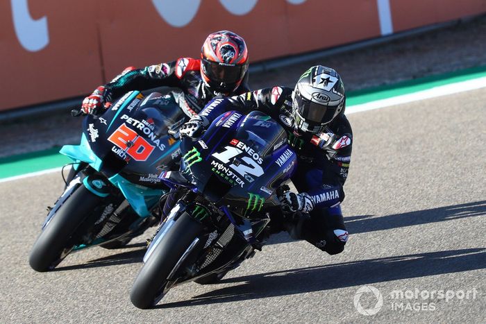 Maverick Vinales, Yamaha Factory Racing,  Fabio Quartararo, Petronas Yamaha SRT