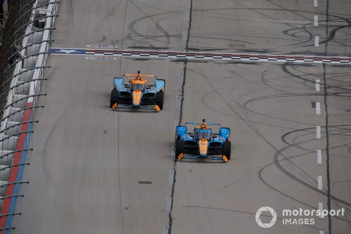 Felix Rosenqvist, Arrow McLaren Chevrolet, Alexander Rossi, Arrow McLaren Chevrolet