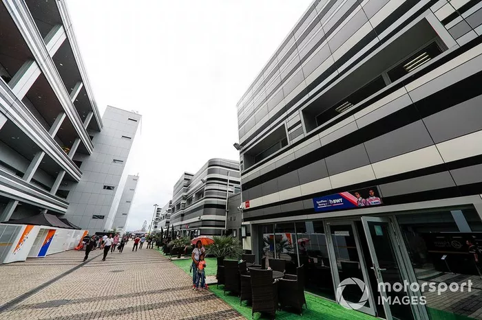La zona dell'hospitality della Racing Point