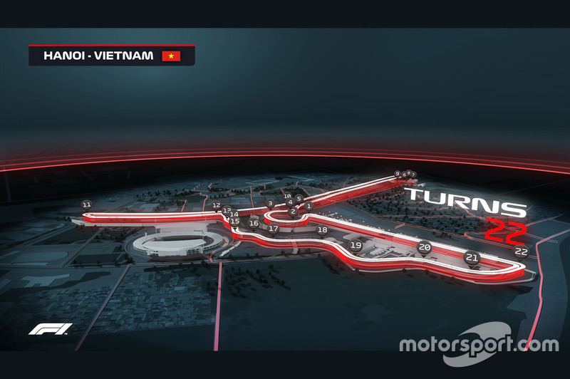 Layout circuit Vietnam GP 2020