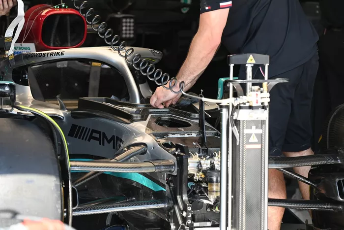 Detalle del Mercedes W13