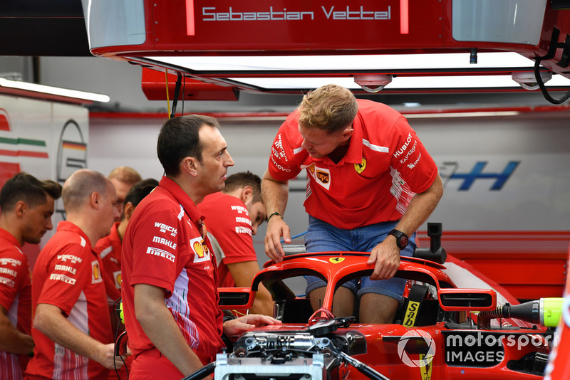 Себастьян Феттель, Ferrari SF71H, гоночний інженер Ferrari Ріккардо Адамі