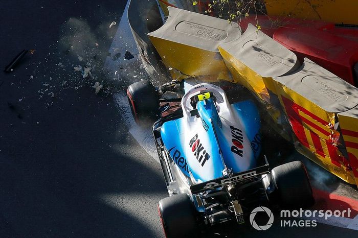 Choque de Robert Kubica, Williams