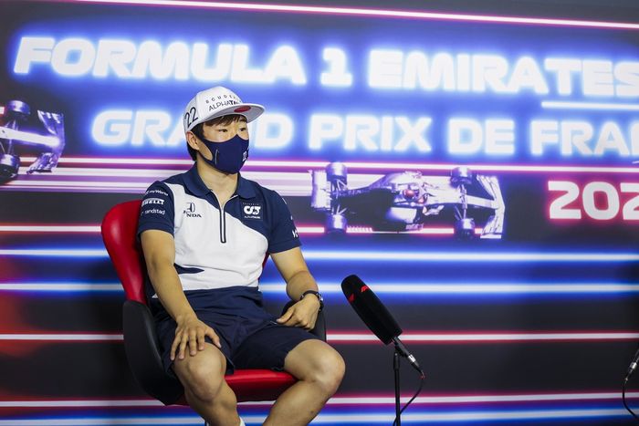 Yuki Tsunoda, AlphaTauri en la conferencia de prensa