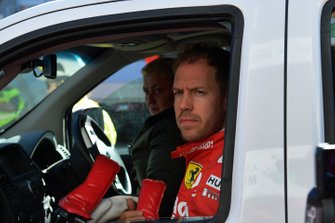 Sebastian Vettel, Ferrari, na zijn incident