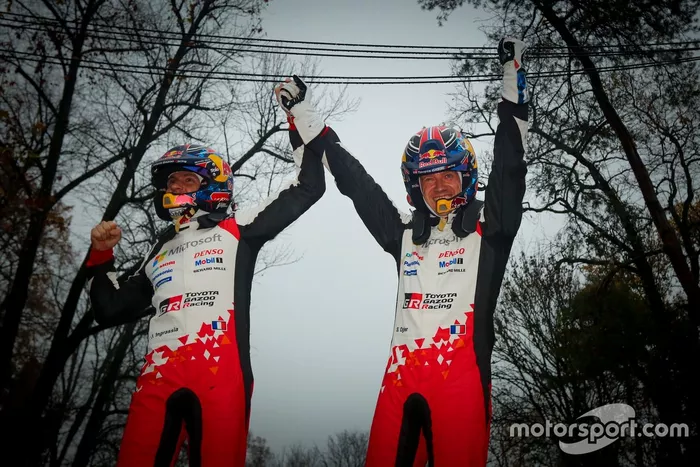 Los ganadores: Sébastien Ogier, Julien Ingrassia, Toyota Gazoo Racing WRT Toyota Yaris WRC