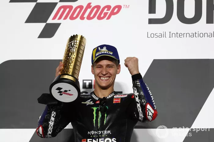 Podio: ganador Fabio Quartararo, Yamaha Factory Racing