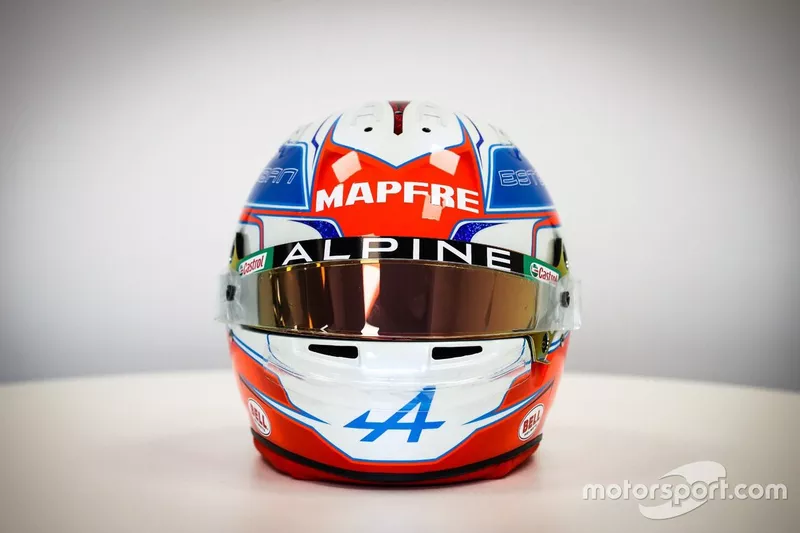 Casque d'Esteban Ocon, Alpine F1 Team  