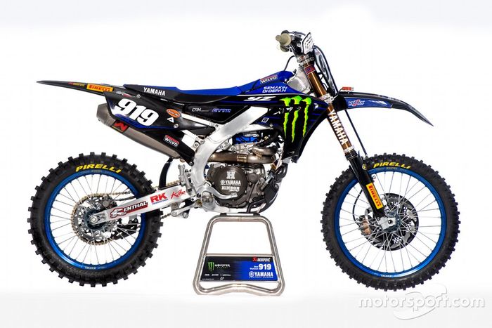 La moto de Ben Watson, Monster Energy Yamaha Factory Racing