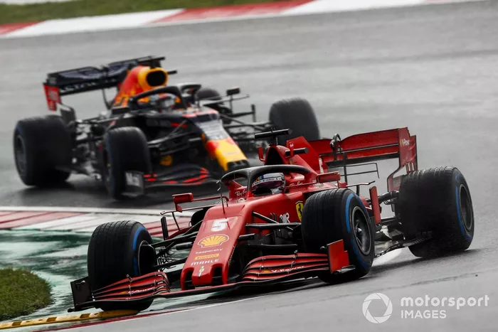 Sebastian Vettel, Ferrari SF1000, Max Verstappen, Red Bull Racing RB16