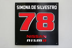 Die Startnummer von Simona de Silvestro