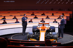 Zak Brown, Executive Director of McLaren Technology Group, talks to presenter Simon Lazenby on stage