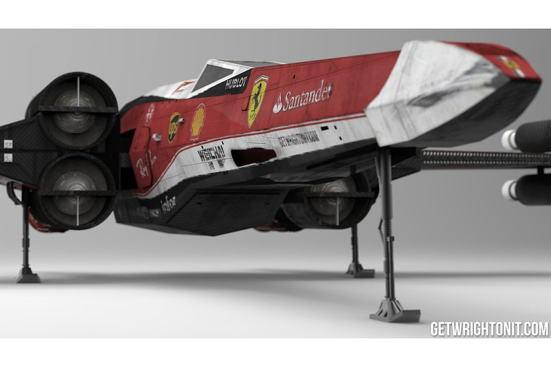 X-Wing in Ferrari-design
