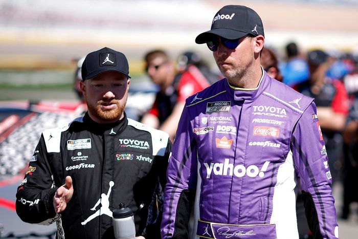 Denny Hamlin, Joe Gibbs Racing, Tyler Reddick, 23XI Racing