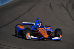 Scott Dixon, Chip Ganassi Racing Honda, teste le pare-brise
