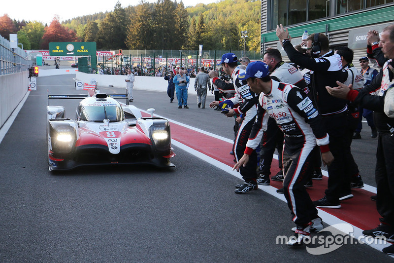 Race winners #8 Toyota Gazoo Racing Toyota TS050: Sébastien Buemi, Kazuki Nakajima, Fernando Alonso