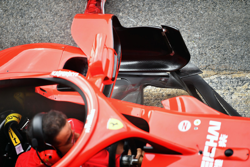 Ferrari SF71H bargeboard, sidepod detail
